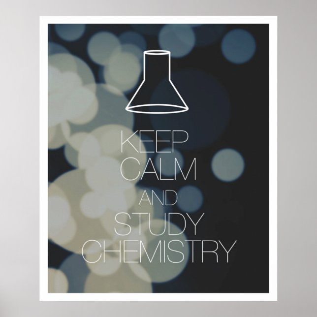 Poster Conserver le calme et la chimie de l'étude (Devant)