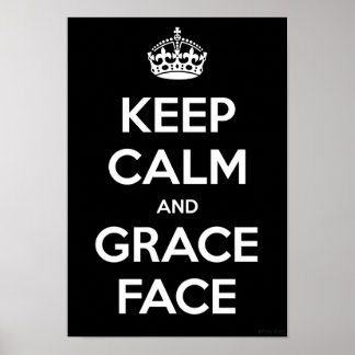 Poster Conserver le calme et la grâce face