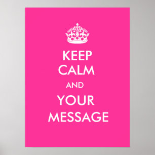 Poster Conserver le calme PersonnaliserABLES