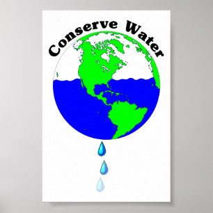 Poster Conserver l'eau