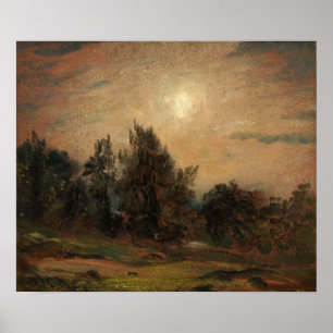 Poster Constable - Arbres Sur Hampstead Heath
