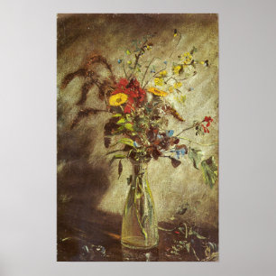 Poster Constable - Fleurs Dans Un Vase En Verre 1814