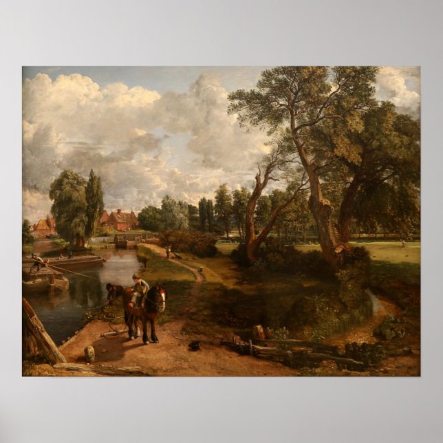 Poster Constable - Moulin de Flatford 1816 (Devant)