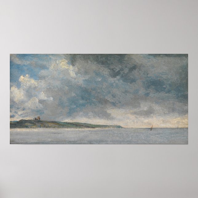 Poster Constable - Scène Côtière Avec Falaises (Devant)