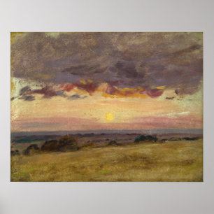 Poster Constable - Soirée D'Été Avec Nuages De Tempête