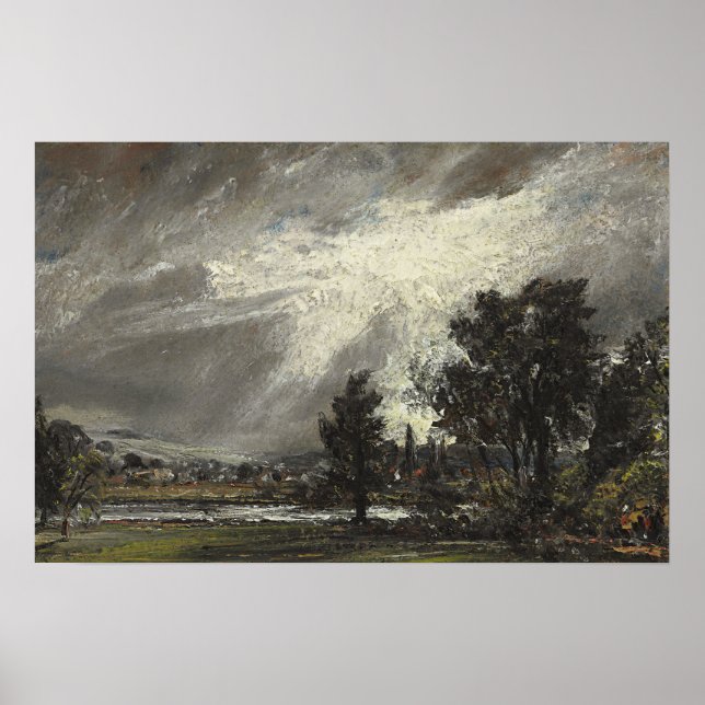 Poster Constable - Une vue de Salisbury (Devant)