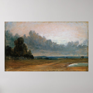 Poster Constable - Une vue sur Hampstead Heath avec Harro