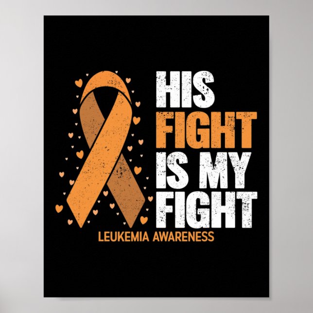 Poster Constater Que Son Combat Est Mon Combat Leucémie (Devant)