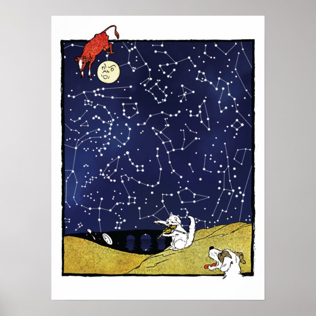 Poster Constellation "Au-Dessus De La Lune" (Devant)