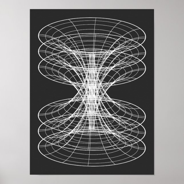 Poster Constellation de fil de fer en vortex (Devant)