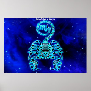 Poster Constellation de Scorpio