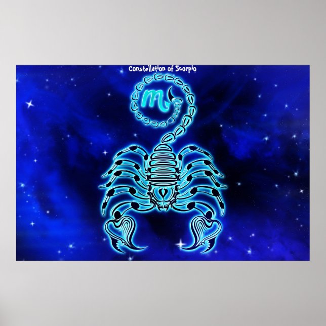 Poster Constellation de Scorpio (Devant)