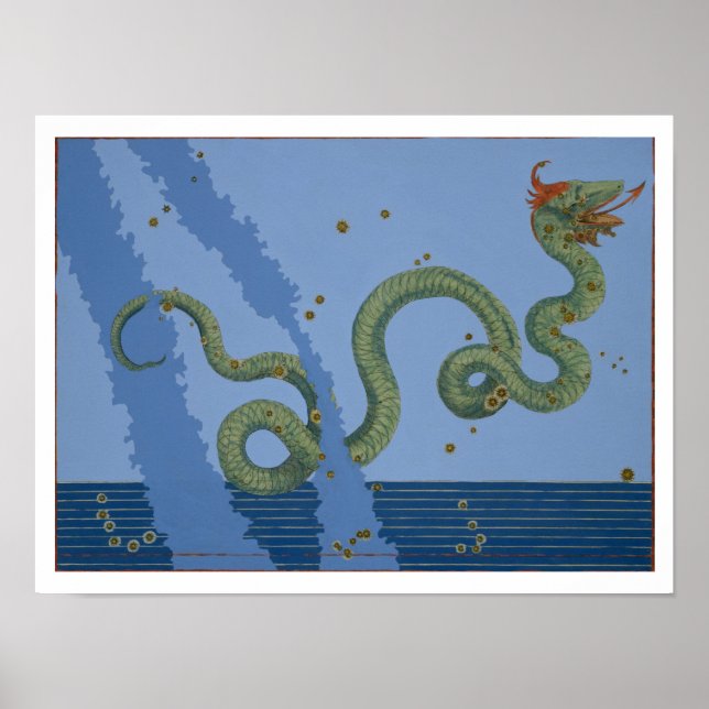 Poster Constellation de Serpens Caput et Serpens Cauda, (Devant)