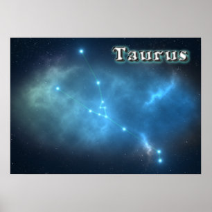 Poster constellation de Taurus