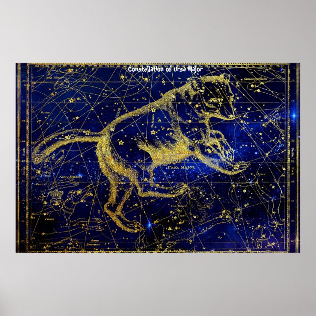 Poster Constellation d'Ursa Major (Devant)