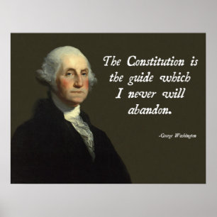 Poster Constitution de George Washington
