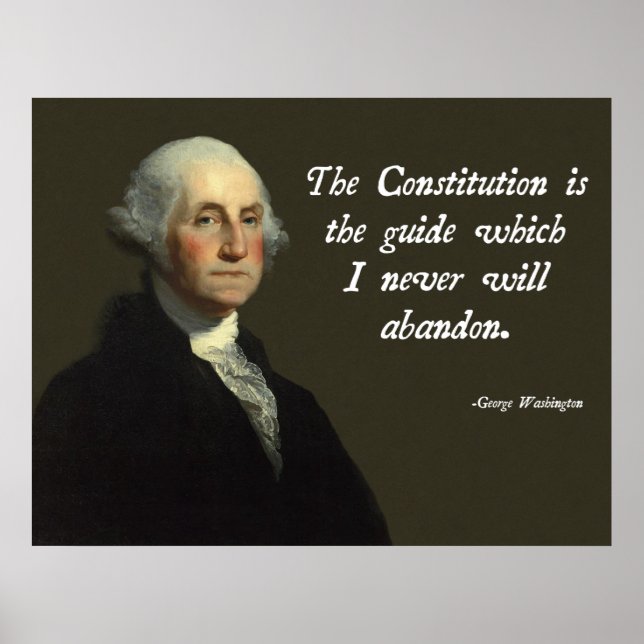 Poster Constitution de George Washington (Devant)