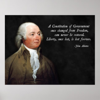 Poster Constitution de John Adams