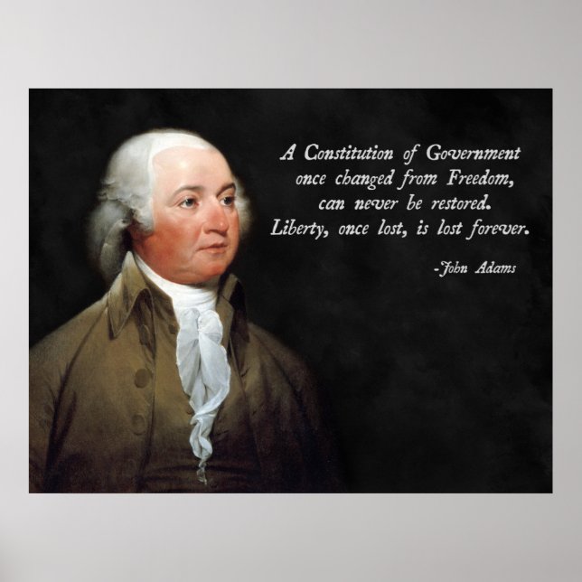 Poster Constitution de John Adams (Devant)