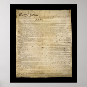 Poster Constitution des États-Unis