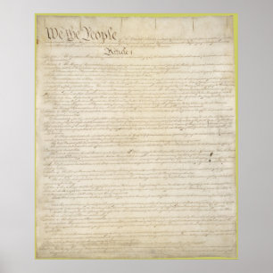 Poster Constitution des États-Unis d'Amérique