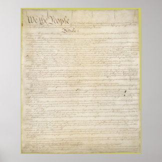 Poster Constitution des États-Unis d'Amérique