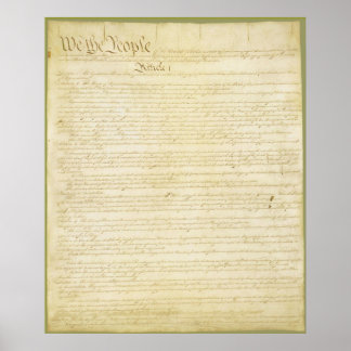 Poster Constitution des États-Unis d'Amérique