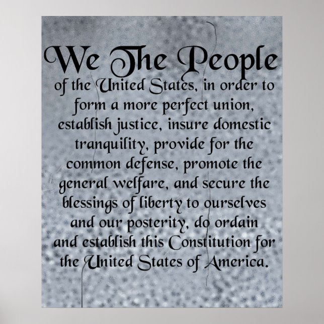 Poster Constitution des États-Unis d'Amérique (Devant)