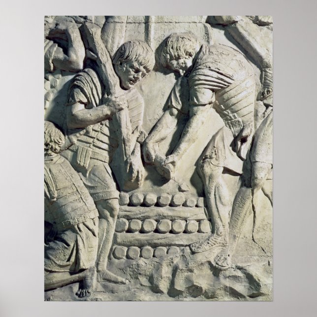 Poster Construction de fortifications pendant la campagne (Devant)