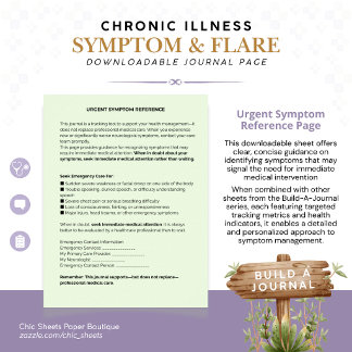Poster Construire un journal des symptômes et des poussée