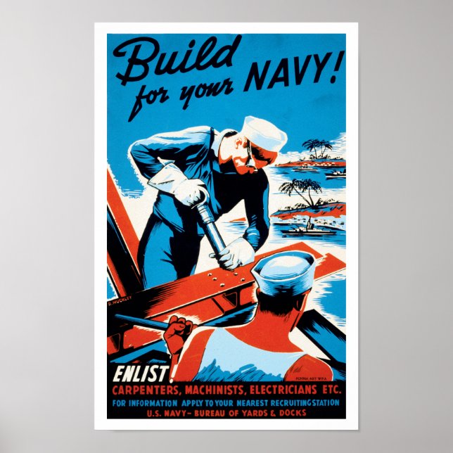 Poster Construisez pour votre marine (Devant)