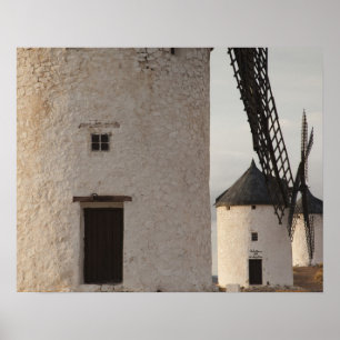Poster Consuegra, anciens moulins à vent de La Mancha
