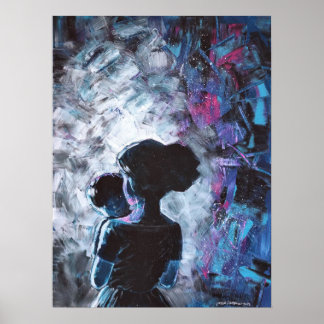 Poster Contemplation - Peinture acrylique