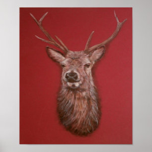 Poster contemporain de Red Deer Staer Highland