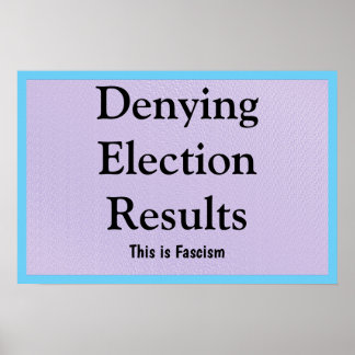 Poster Contester les résultats des élections