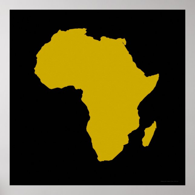 Poster "Continent de l'Afrique - Gras Or" (Devant)