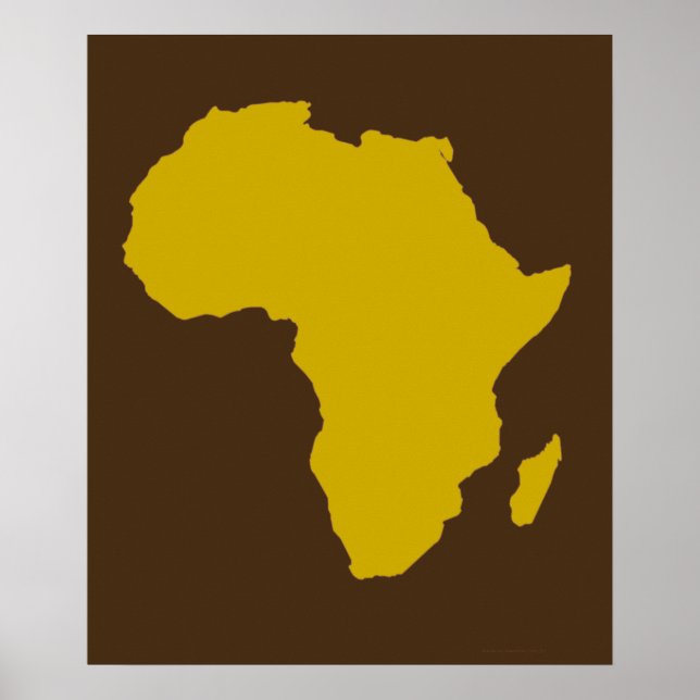 Poster "Continent de l'Afrique - Gras Or" (Devant)