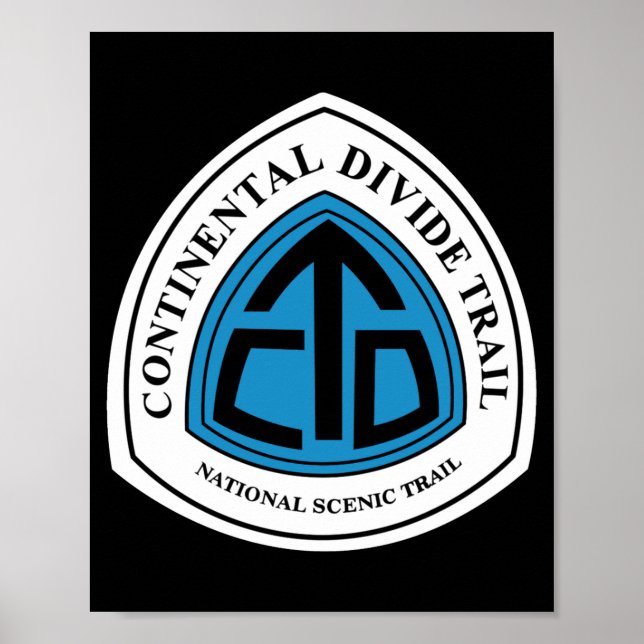 Poster Continental Divide Trail Sign Usa _1  (Devant)