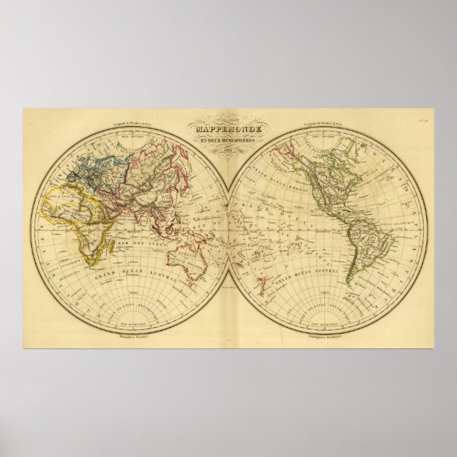 Poster Continents (Devant)