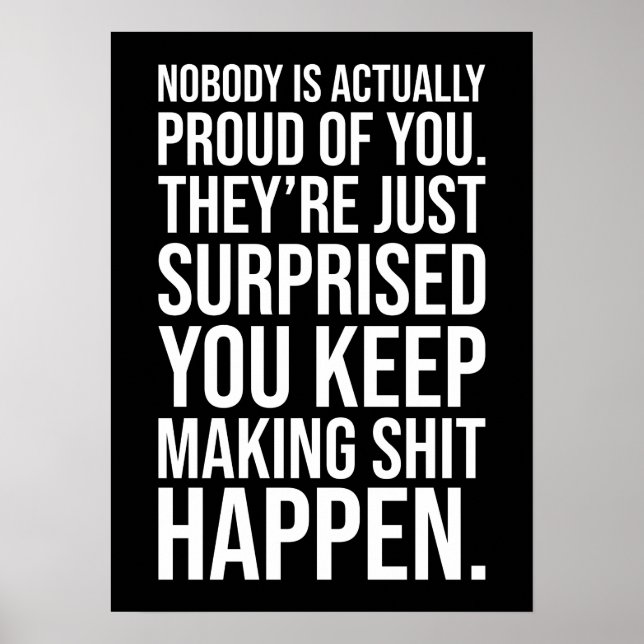 Poster Continuer à le faire se produire - Motivationnel (Devant)