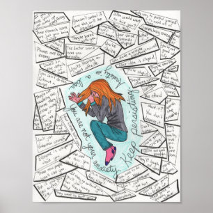 Poster Continuer à persister (anxiété) 8,5x11