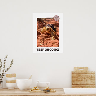 Poster Continuez à aller Inspirational Coddiwompling Turt