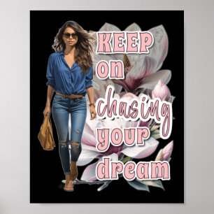Poster Continuez À Poursuivre Votre Sticker De Rêve