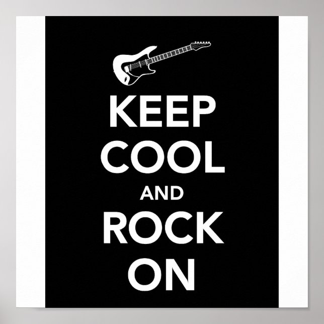 POSTER CONTINUEZ LE COOL ET CONTINUEZ À ROCK (Devant)