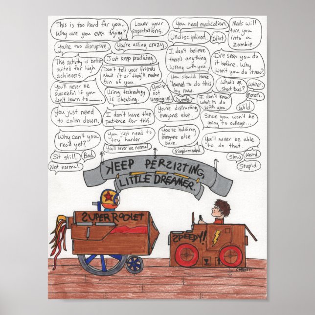 Poster Continuez, Petit Rêveur (Devant)