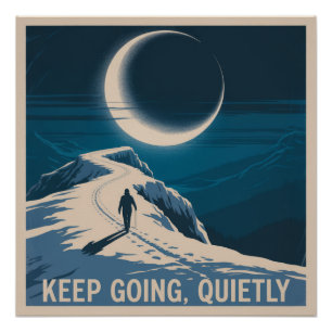 Poster Continuez, silencieusement
