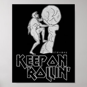 Poster Continuez Sur Rollin Le Mythe Grec Sisyphus Travai