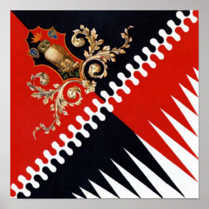 Poster Contrada Priora della Civetta (Hibou) Palio di Sie