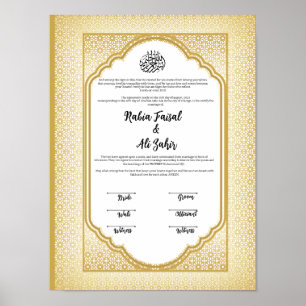 POSTER CONTRAT DE NIKKAH