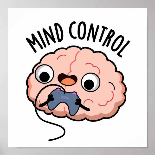 Poster Contrôle de l'esprit amusant jeu de cerveau (Devant)